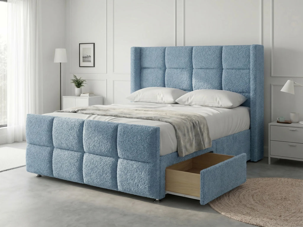 Timeless Sleigh Comfort | Divan Drawer Base with Functional Storage Drawers (UK) | Discount Bed Store (DBS) #DB147