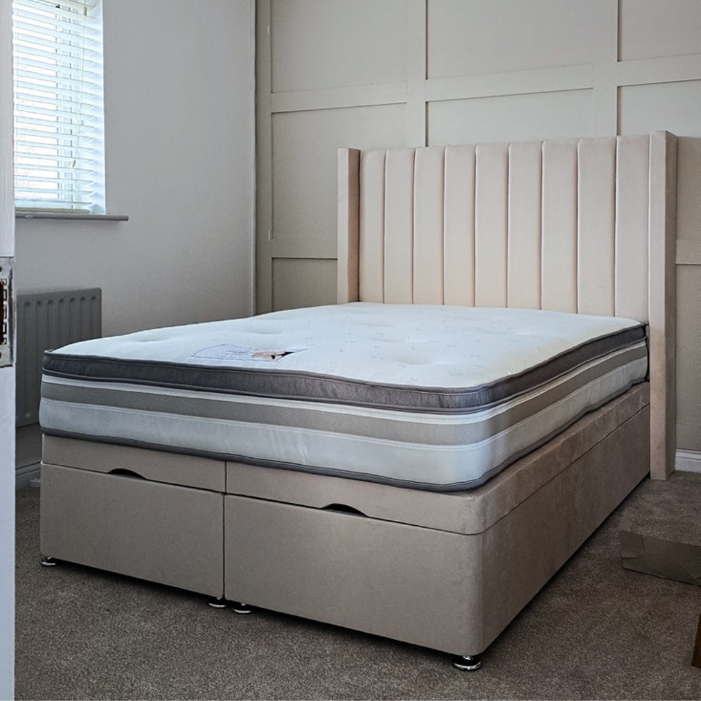 Wingback Bed AltoLine Design #B8 Bed Frame (UK) | Discount Bed Store (DBS)