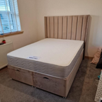 Wingback Bed AltoLine Design #B8 Bed Frame (UK) | Discount Bed Store (DBS)