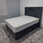 Wingback Bed AltoLine Design #B8 Bed Frame (UK) | Discount Bed Store (DBS)