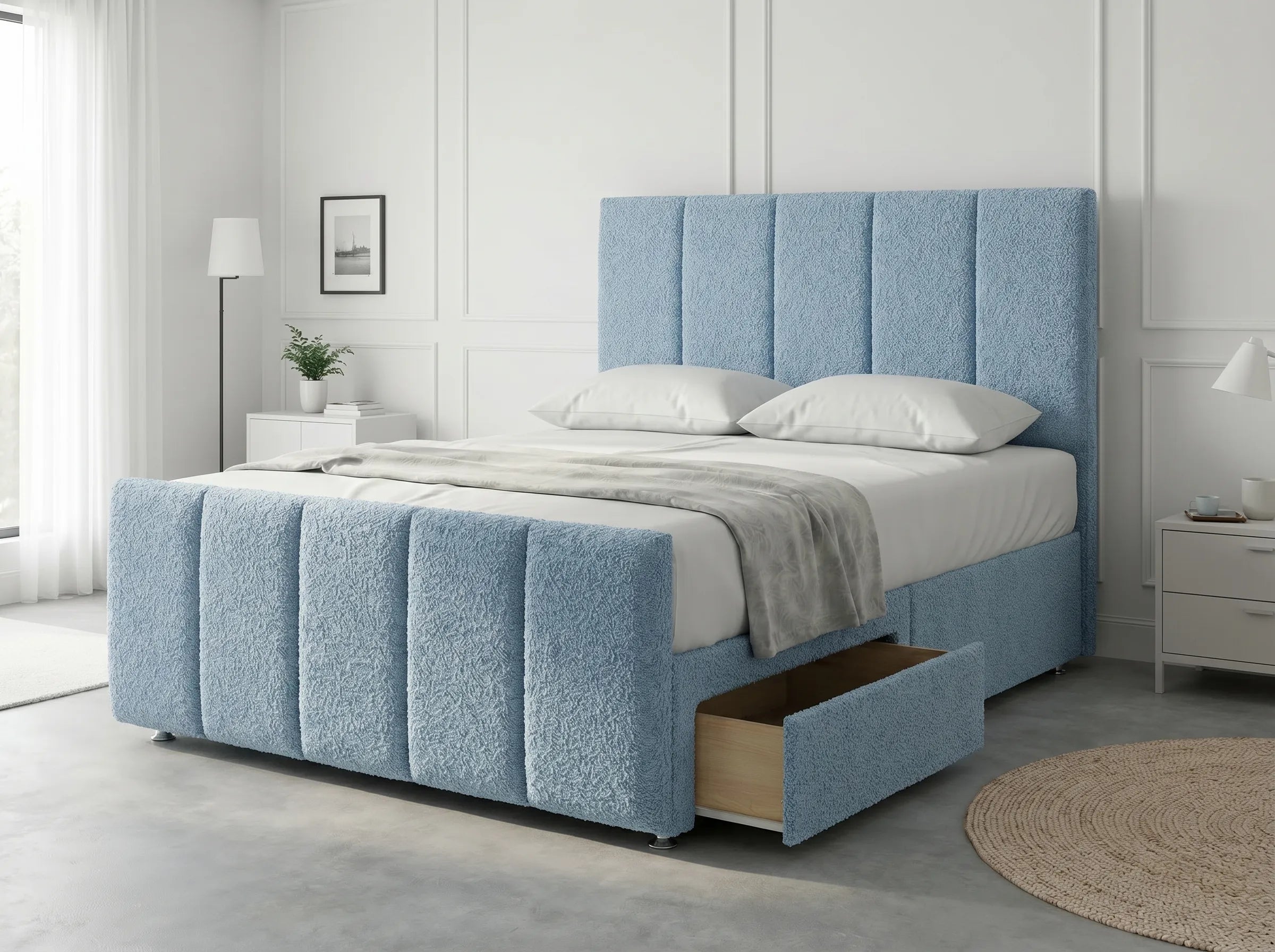 Royal Curve Majesty | Divan Drawer Bed with Seamless Drawer Storage (UK) | Discount Bed Store (DBS) #DB148