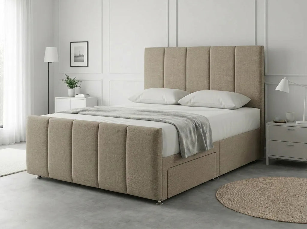 Royal Curve Majesty | Divan Drawer Bed with Seamless Drawer Storage (UK) | Discount Bed Store (DBS) #DB148