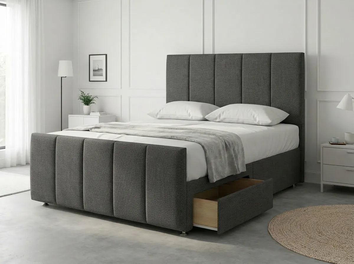 Royal Curve Majesty | Divan Drawer Bed with Seamless Drawer Storage (UK) | Discount Bed Store (DBS) #DB148