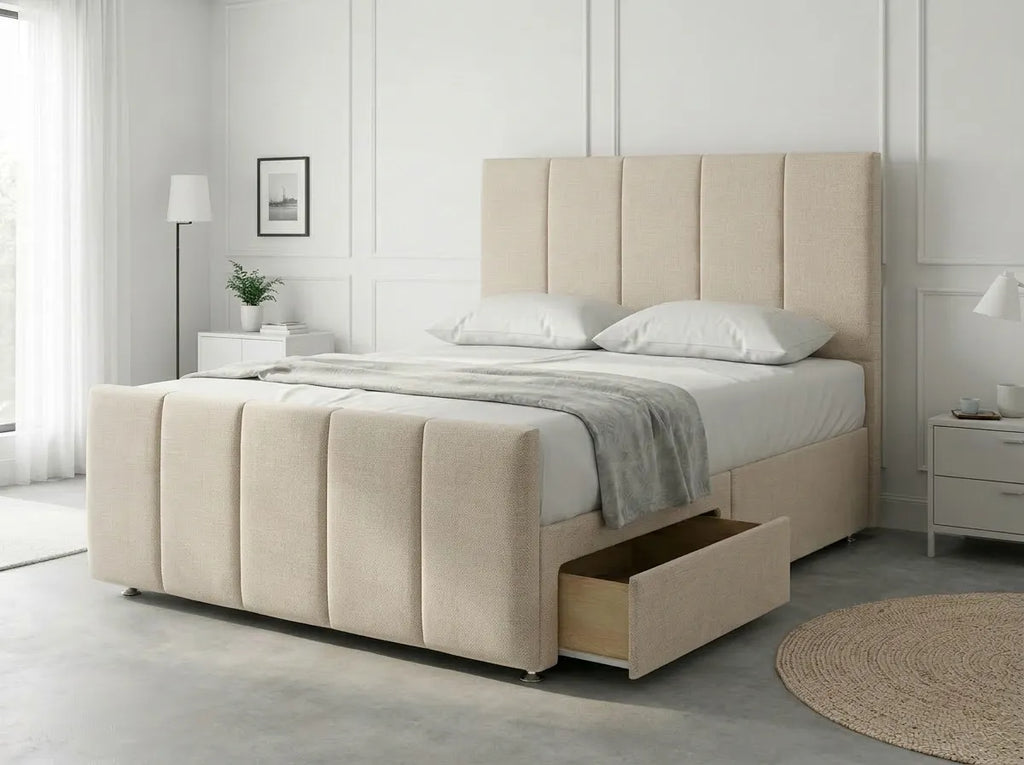 Royal Curve Majesty | Divan Drawer Bed with Seamless Drawer Storage (UK) | Discount Bed Store (DBS) #DB148