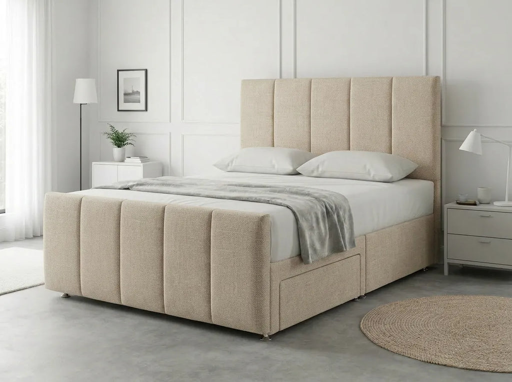 Royal Curve Majesty | Divan Drawer Bed with Seamless Drawer Storage (UK) | Discount Bed Store (DBS) #DB148