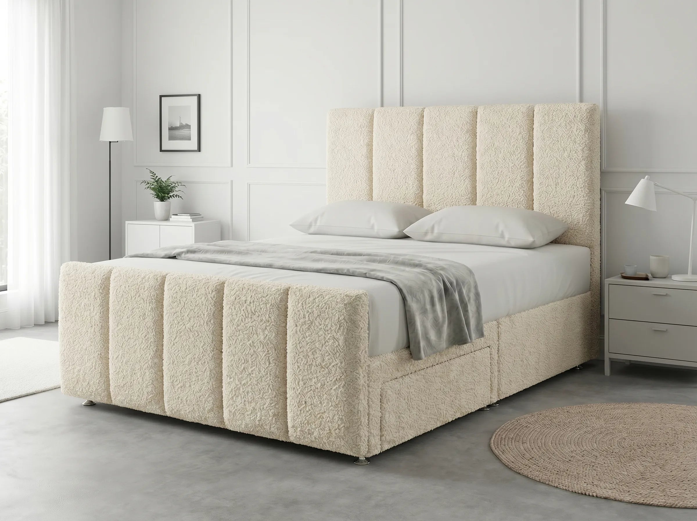 Royal Curve Majesty | Divan Drawer Bed with Seamless Drawer Storage (UK) | Discount Bed Store (DBS) #DB148