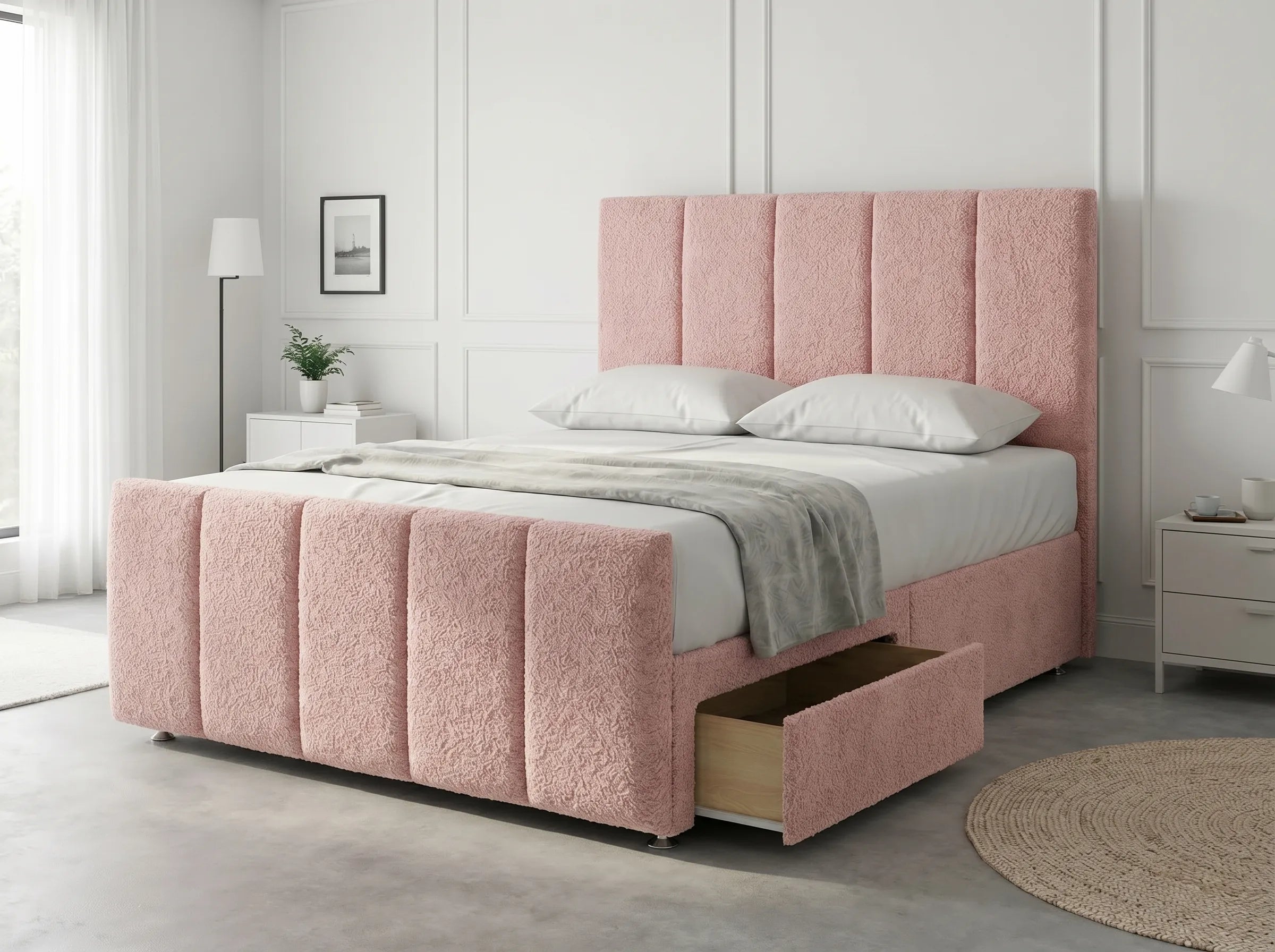Royal Curve Majesty | Divan Drawer Bed with Seamless Drawer Storage (UK) | Discount Bed Store (DBS) #DB148