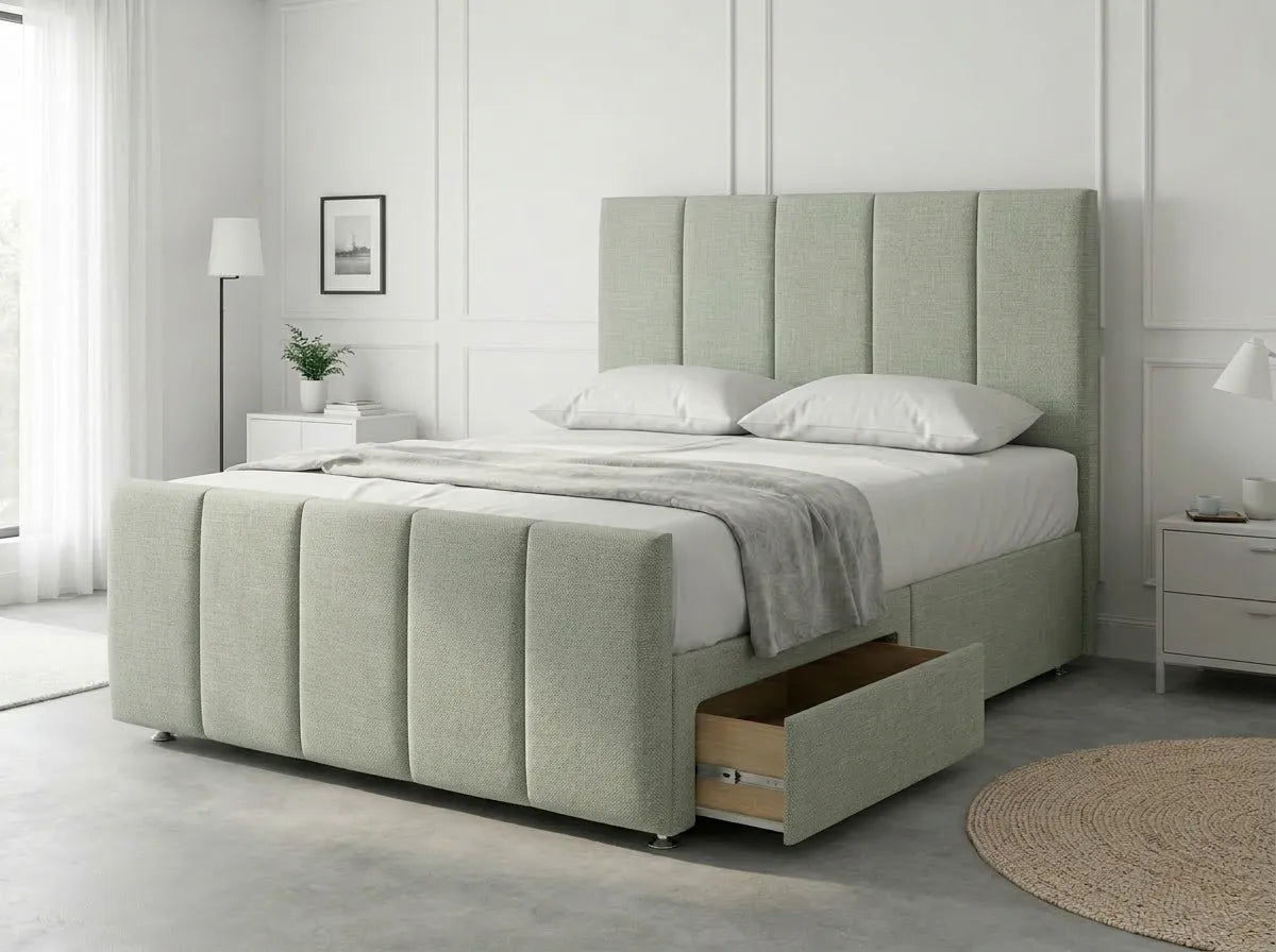 Royal Curve Majesty | Divan Drawer Bed with Seamless Drawer Storage (UK) | Discount Bed Store (DBS) #DB148