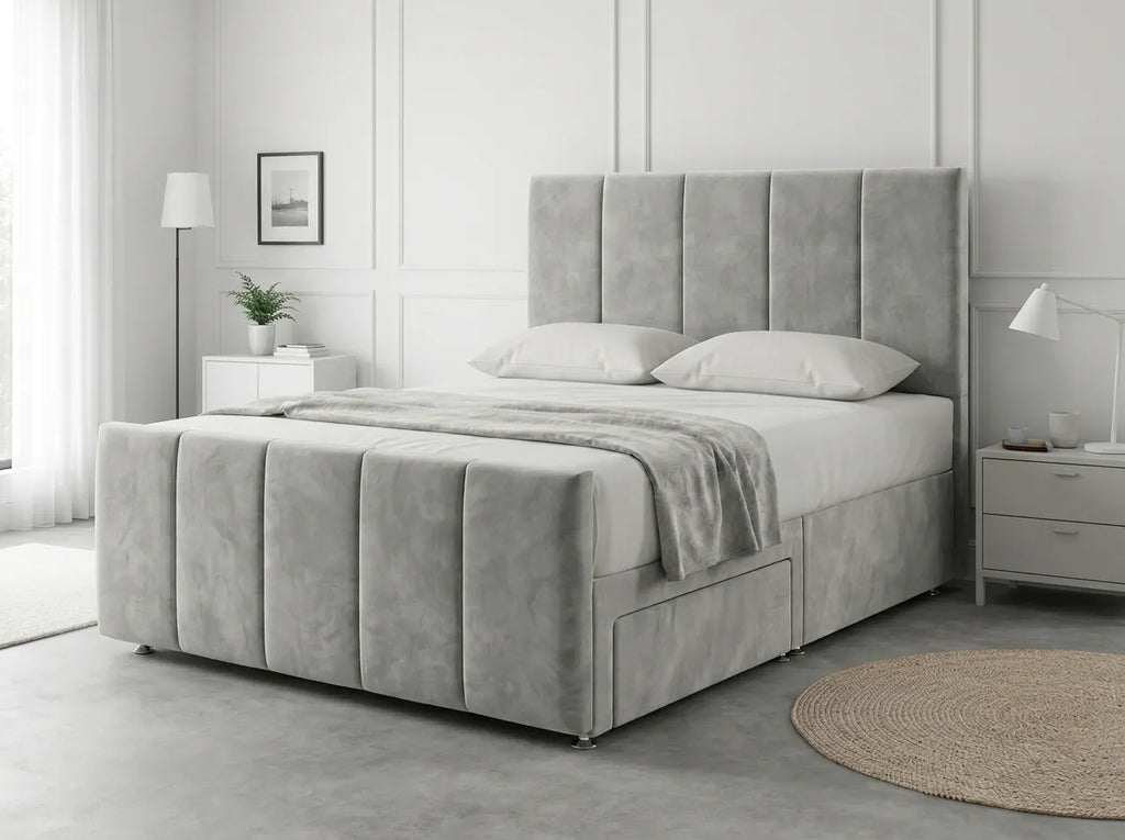 Royal Curve Majesty | Divan Drawer Bed with Seamless Drawer Storage (UK) | Discount Bed Store (DBS) #DB148