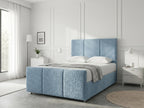 Elegant Sleigh Aura | Divan Drawer Bed with Hidden Storage Drawers (UK) | Discount Bed Store (DBS) #DB149