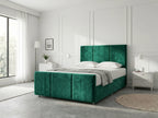 Elegant Sleigh Aura | Divan Drawer Bed with Hidden Storage Drawers (UK) | Discount Bed Store (DBS) #DB149