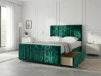 Elegant Sleigh Aura | Divan Drawer Bed with Hidden Storage Drawers (UK) | Discount Bed Store (DBS) #DB149