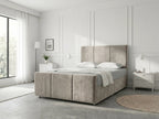 Elegant Sleigh Aura | Divan Drawer Bed with Hidden Storage Drawers (UK) | Discount Bed Store (DBS) #DB149