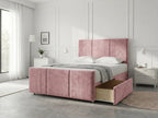 Elegant Sleigh Aura | Divan Drawer Bed with Hidden Storage Drawers (UK) | Discount Bed Store (DBS) #DB149