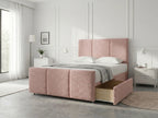Elegant Sleigh Aura | Divan Drawer Bed with Hidden Storage Drawers (UK) | Discount Bed Store (DBS) #DB149