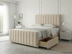 Modern Luxe Curve | Divan Drawer Bed Frame with Storage Drawers (UK) | Discount Bed Store (DBS) #DB150