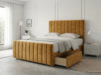 Modern Luxe Curve | Divan Drawer Bed Frame with Storage Drawers (UK) | Discount Bed Store (DBS) #DB150