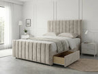 Modern Luxe Curve | Divan Drawer Bed Frame with Storage Drawers (UK) | Discount Bed Store (DBS) #DB150