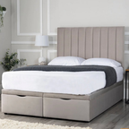 LinearLuxe Panel #B145| Optional Divan Ottoman Bed Frame (UK) | Discount Bed Store (DBS)