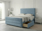 Prestige Sleigh Comfort | Divan Drawer Bed with Deep Storage Drawers (UK) | Discount Bed Store (DBS) #DB151