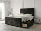 Prestige Sleigh Comfort | Divan Drawer Bed with Deep Storage Drawers (UK) | Discount Bed Store (DBS) #DB151