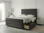 Prestige Sleigh Comfort | Divan Drawer Bed with Deep Storage Drawers (UK) | Discount Bed Store (DBS) #DB151