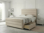 Prestige Sleigh Comfort | Divan Drawer Bed with Deep Storage Drawers (UK) | Discount Bed Store (DBS) #DB151