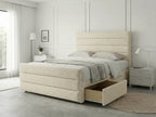 Prestige Sleigh Comfort | Divan Drawer Bed with Deep Storage Drawers (UK) | Discount Bed Store (DBS) #DB151