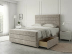 Prestige Sleigh Comfort | Divan Drawer Bed with Deep Storage Drawers (UK) | Discount Bed Store (DBS) #DB151