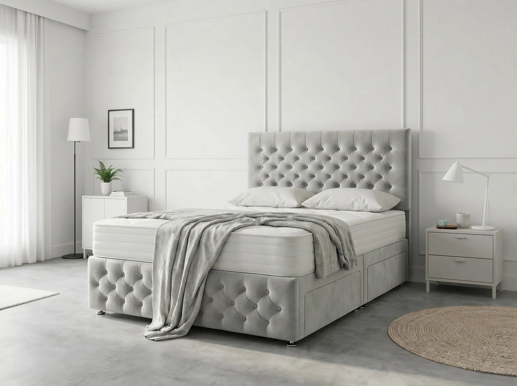 Premier Sleigh Style | Divan Storage Bed with Pull-Out Drawers (UK) | Discount Bed Store (DBS) #DB145 (Copy)
