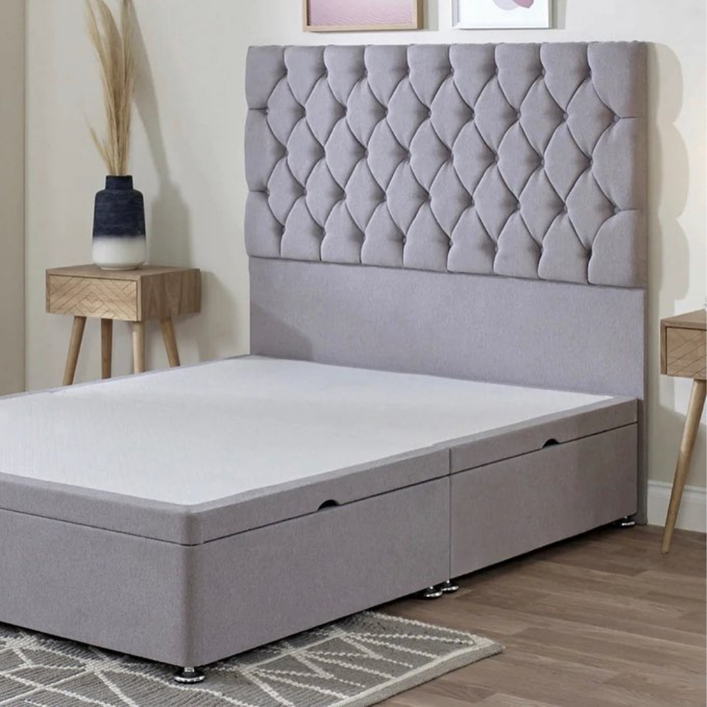 PearlTuft Elegance #B146 | Optional Divan Ottoman Bed Frame (UK) | Discount Bed Store (DBS)