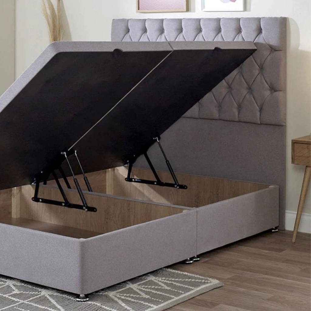 PearlTuft Elegance #B146 | Optional Divan Ottoman Bed Frame (UK) | Discount Bed Store (DBS)