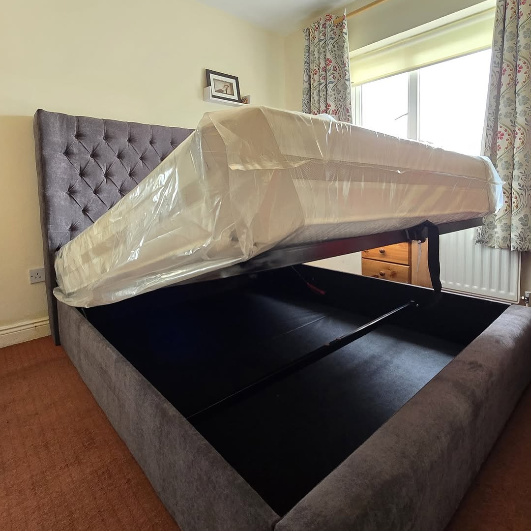 DeepButton Classic Bed #B68 Bed Frame (UK) | Discount Bed Store (DBS)