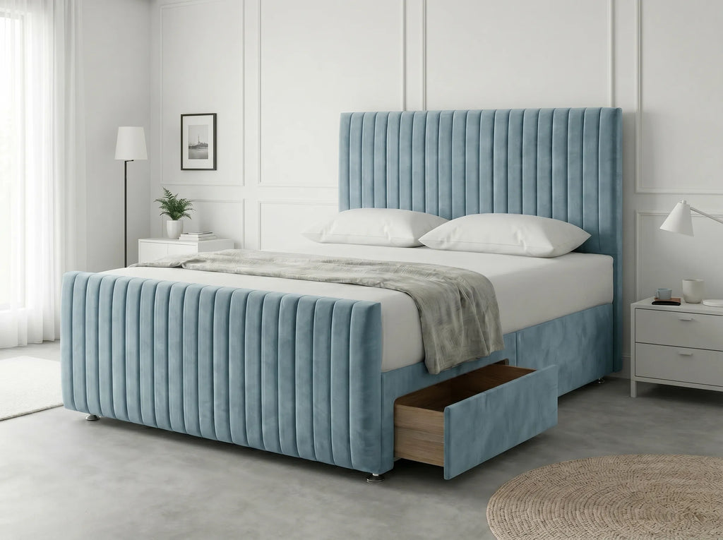 Urban Curve Elite | Divan Drawer Bed Frame with Smart Storage System (UK) | Discount Bed Store (DBS) #DB152