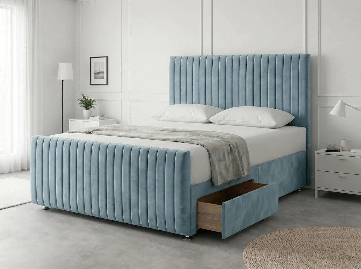 Urban Curve Elite | Divan Drawer Bed Frame with Smart Storage System (UK) | Discount Bed Store (DBS) #DB152