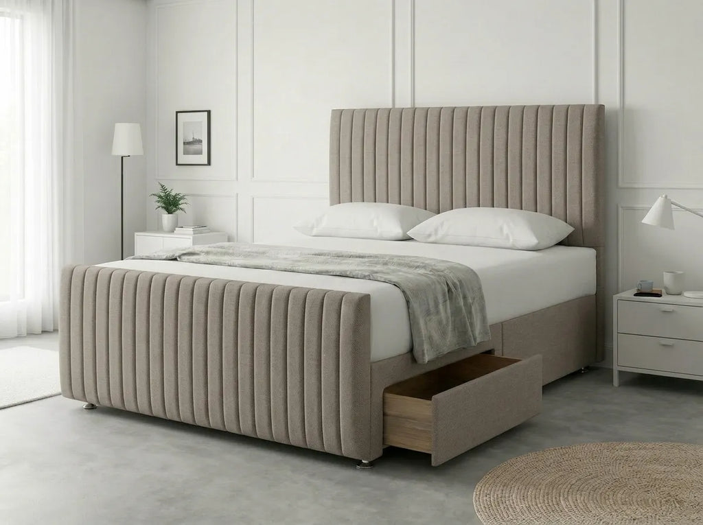Urban Curve Elite | Divan Drawer Bed Frame with Smart Storage System (UK) | Discount Bed Store (DBS) #DB152