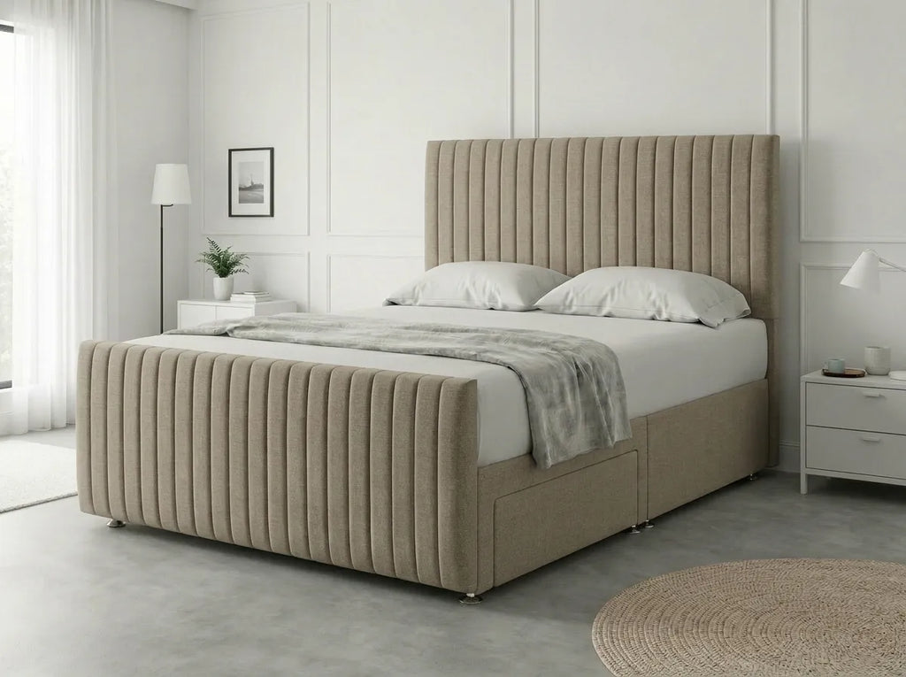 Urban Curve Elite | Divan Drawer Bed Frame with Smart Storage System (UK) | Discount Bed Store (DBS) #DB152