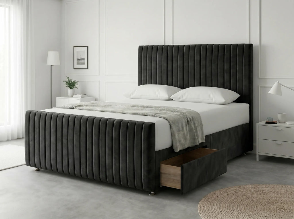 Urban Curve Elite | Divan Drawer Bed Frame with Smart Storage System (UK) | Discount Bed Store (DBS) #DB152