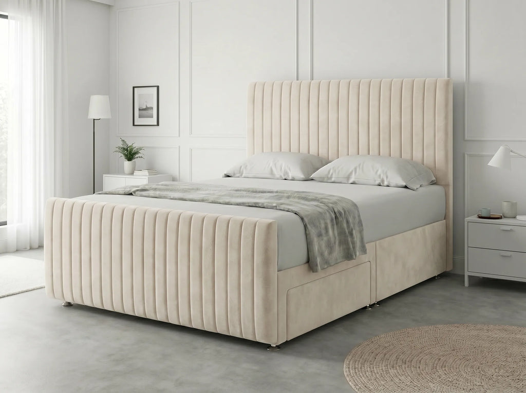 Urban Curve Elite | Divan Drawer Bed Frame with Smart Storage System (UK) | Discount Bed Store (DBS) #DB152