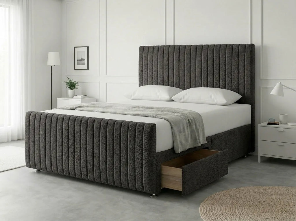 Urban Curve Elite | Divan Drawer Bed Frame with Smart Storage System (UK) | Discount Bed Store (DBS) #DB152