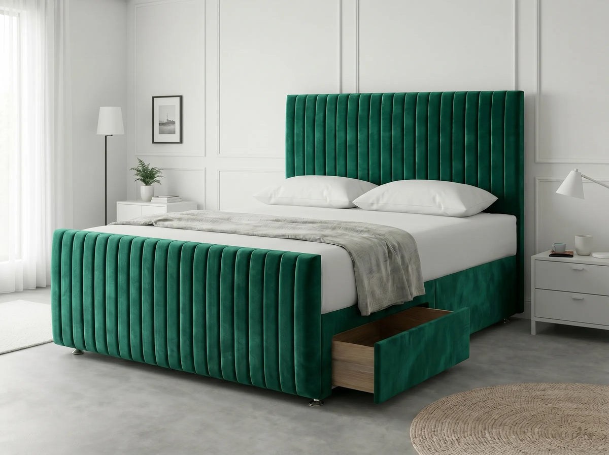 Urban Curve Elite | Divan Drawer Bed Frame with Smart Storage System (UK) | Discount Bed Store (DBS) #DB152