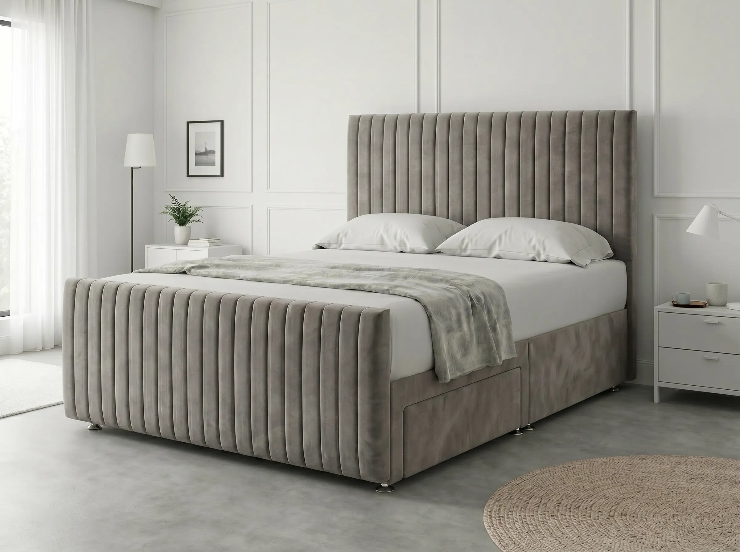 Urban Curve Elite | Divan Drawer Bed Frame with Smart Storage System (UK) | Discount Bed Store (DBS) #DB152