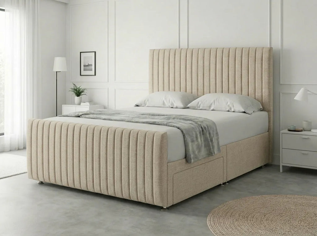 Urban Curve Elite | Divan Drawer Bed Frame with Smart Storage System (UK) | Discount Bed Store (DBS) #DB152