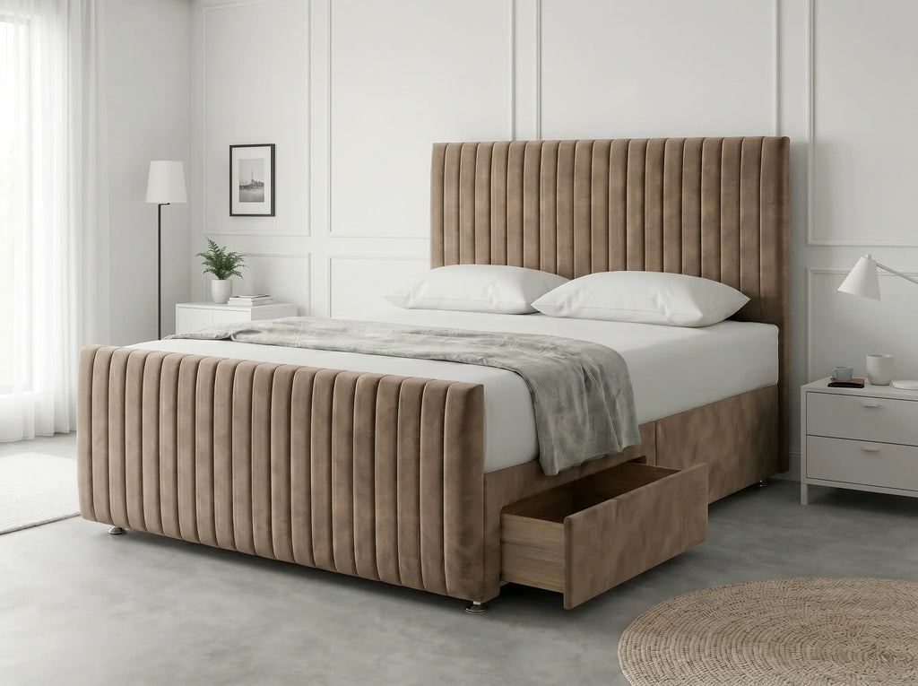Urban Curve Elite | Divan Drawer Bed Frame with Smart Storage System (UK) | Discount Bed Store (DBS) #DB152