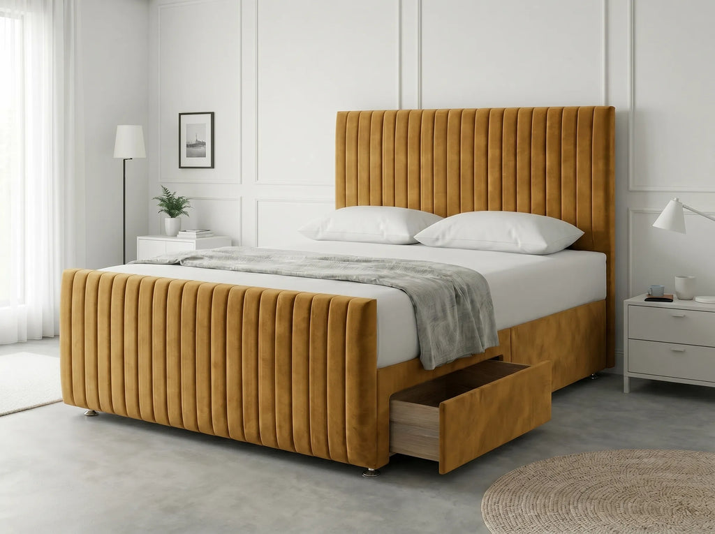 Urban Curve Elite | Divan Drawer Bed Frame with Smart Storage System (UK) | Discount Bed Store (DBS) #DB152
