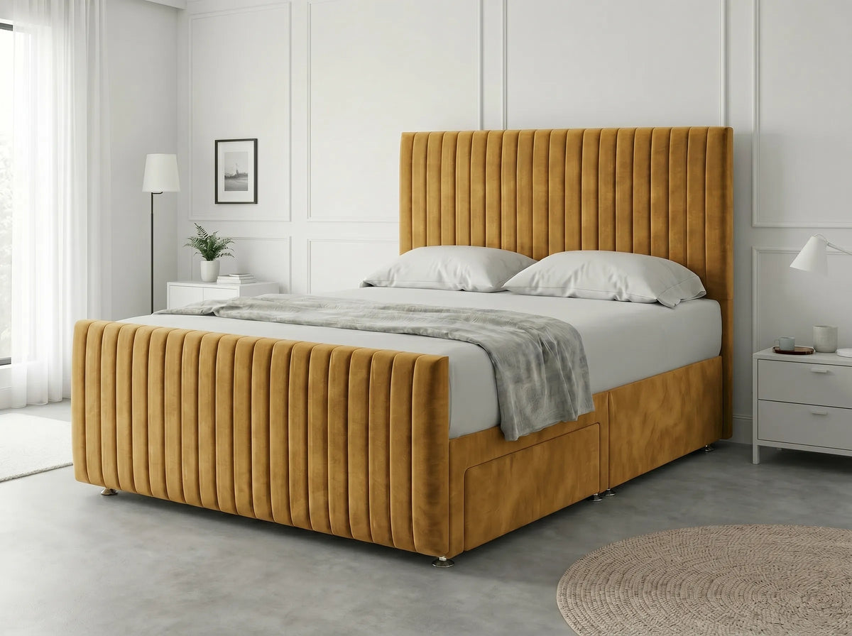 Urban Curve Elite | Divan Drawer Bed Frame with Smart Storage System (UK) | Discount Bed Store (DBS) #DB152