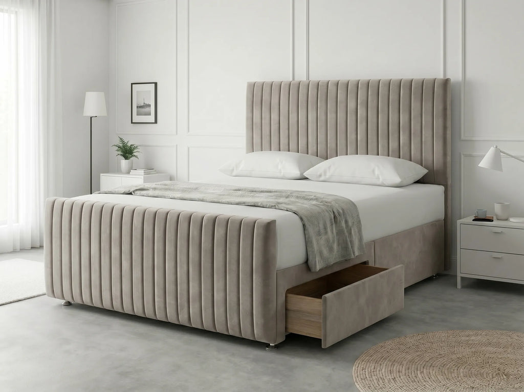 Urban Curve Elite | Divan Drawer Bed Frame with Smart Storage System (UK) | Discount Bed Store (DBS) #DB152
