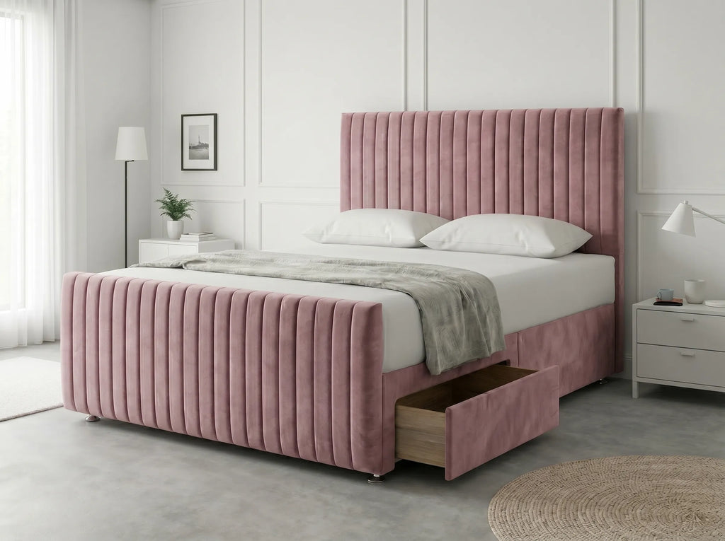 Urban Curve Elite | Divan Drawer Bed Frame with Smart Storage System (UK) | Discount Bed Store (DBS) #DB152