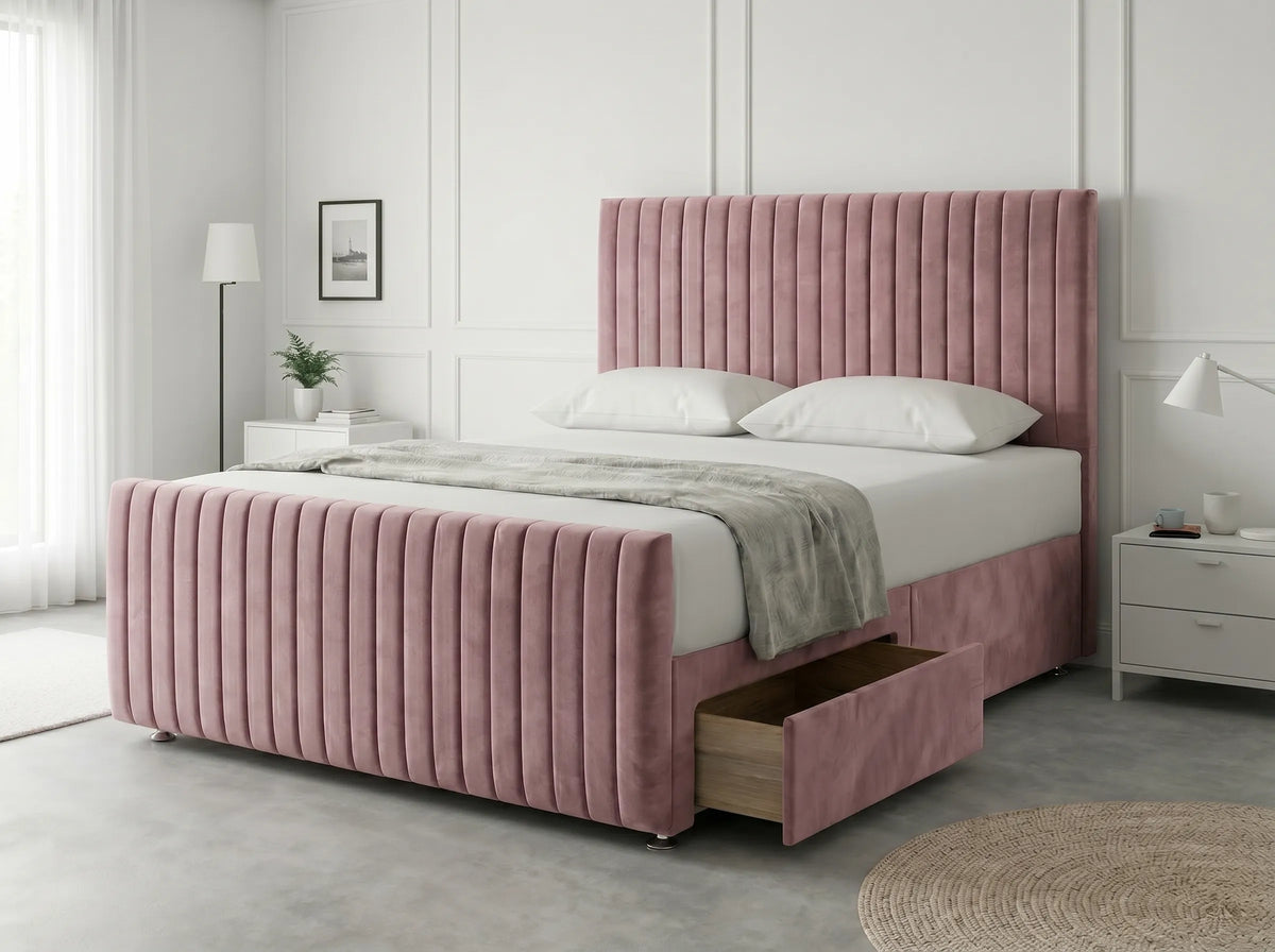Urban Curve Elite | Divan Drawer Bed Frame with Smart Storage System (UK) | Discount Bed Store (DBS) #DB152