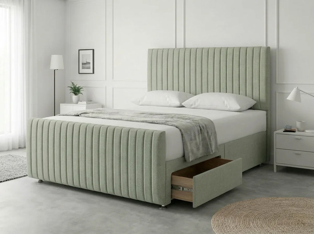 Urban Curve Elite | Divan Drawer Bed Frame with Smart Storage System (UK) | Discount Bed Store (DBS) #DB152
